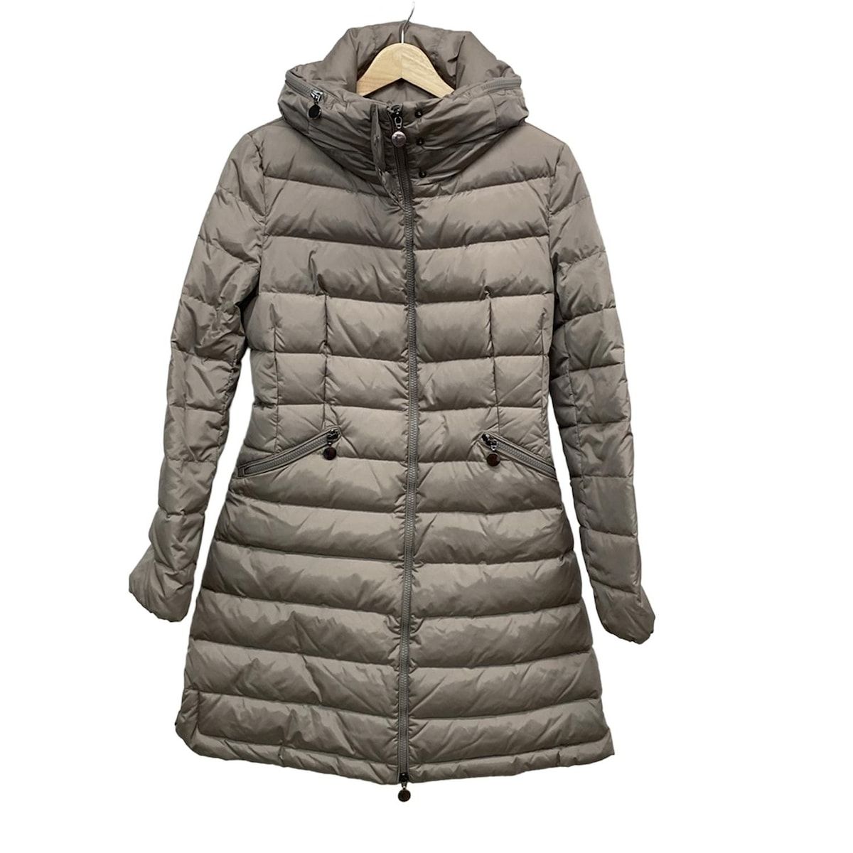 【極上美品】MONCLER モンクレール FLAMMEダウンコート グレー00 MONCLER(モンクレール) ダウンコート サイズ1 S レディース