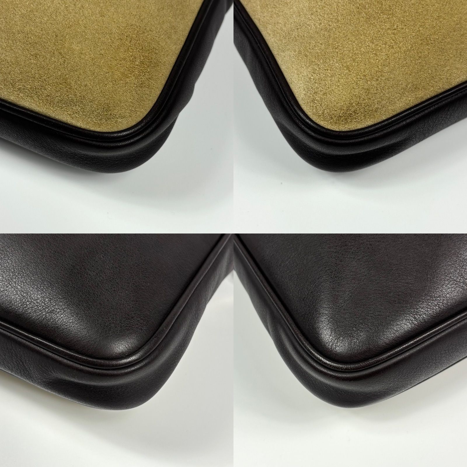 人気●ロエベ　ショルダーバッグ　アナグラム　ロゴ型押し　レザー　スエード　茶色 LOEWE ロエベ アナグラム ショルダーバッグ ロゴ ワンショルダー