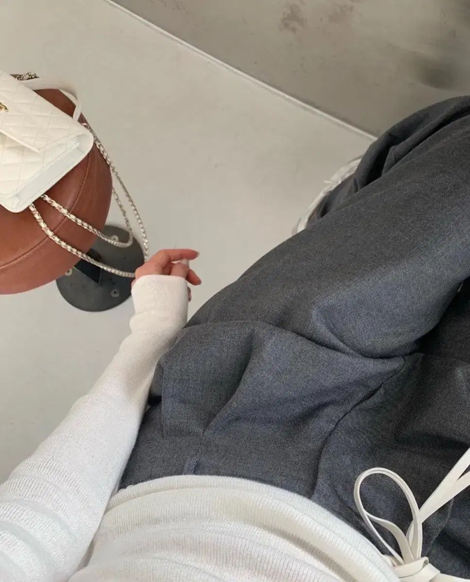 Le Plein グレー スラックス ショート M