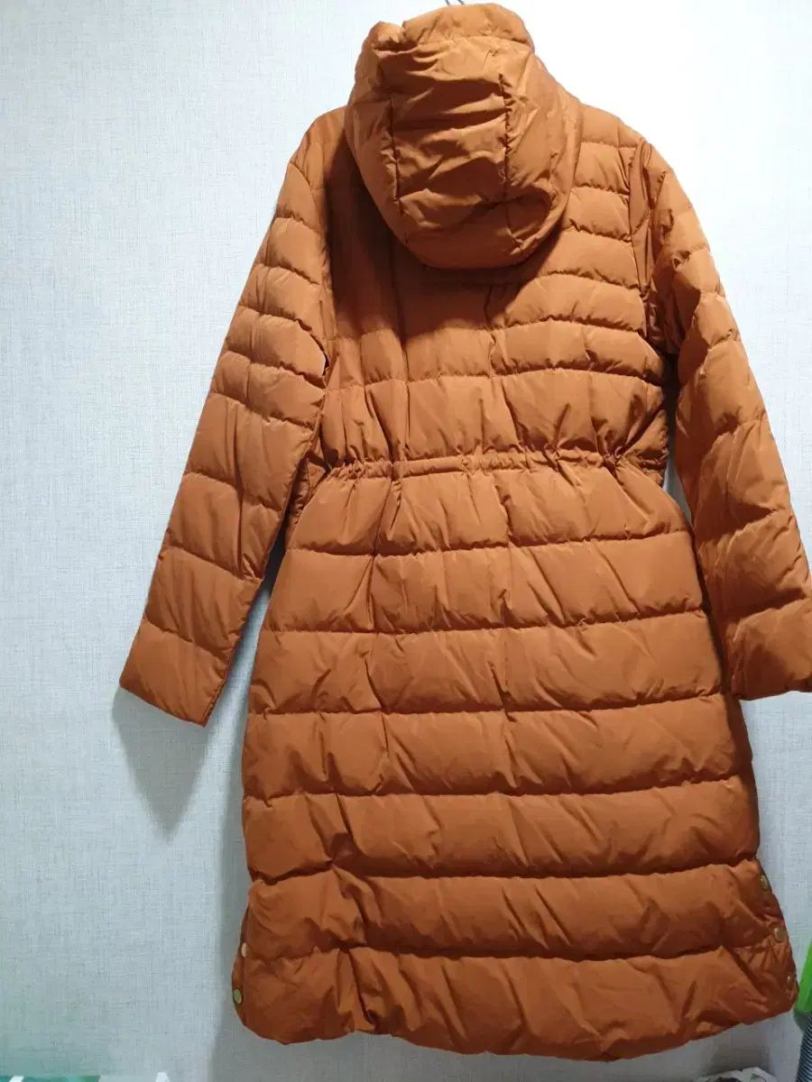 88サイズ ダウンジャケット ロング丈 オーバーサイズ 冬 겉옷 ジャケット アウター オレンジ
