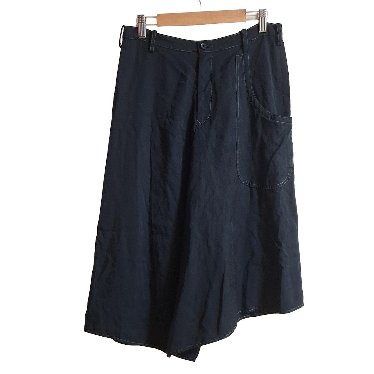 YOHJI YAMAMOTO NOIR ヨウジヤマモトプリュスノアール ロングスカート サイズ2 M レディース - 黒