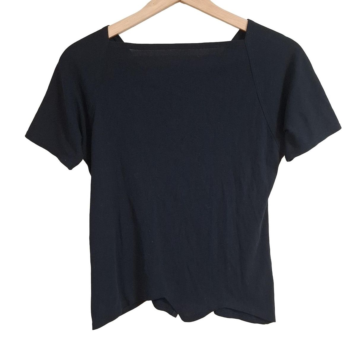 JURGEN LEHL ヨーガンレール 半袖カットソー サイズM レディース - 黒 Vネック