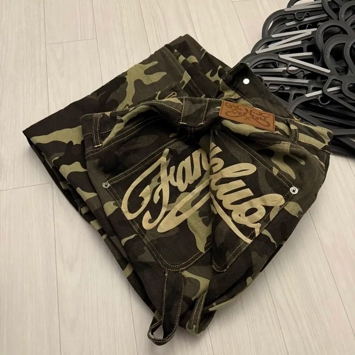 ファンシー クラブ カーキ カモ デニム パンツ 1 サイズ