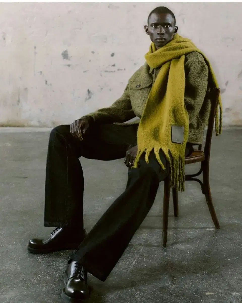 ザラ ブークレ トラッカー ジャケット オリーブ L