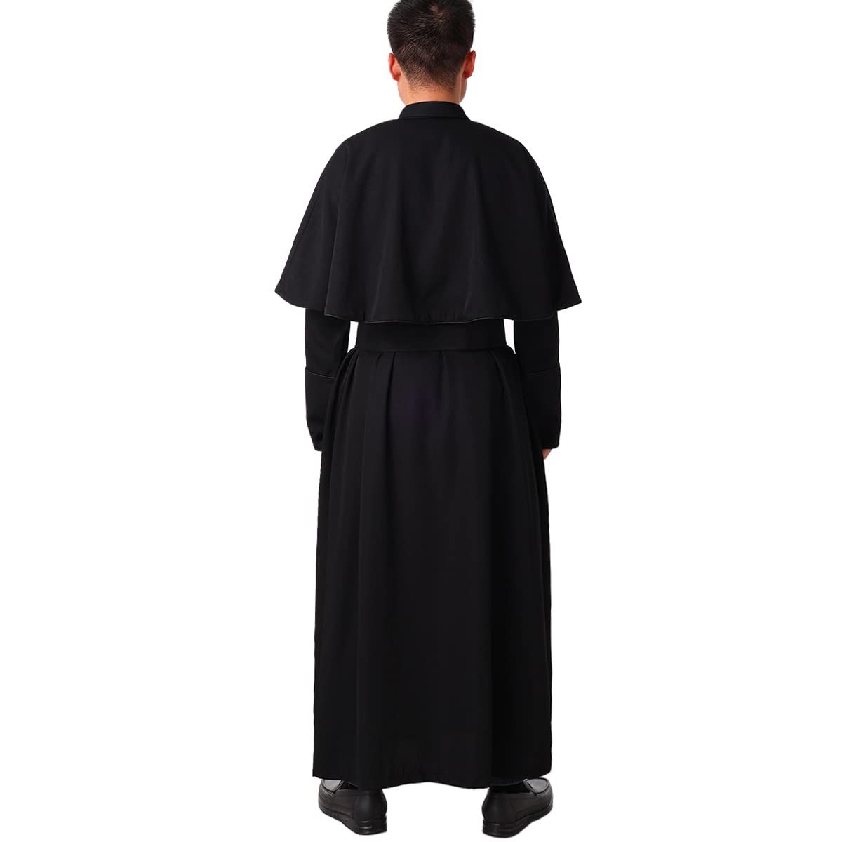 ブレシューム BLESSUME 司祭ソウタン ローマのカソック コスチューム 牧師合唱団 Cassock シンクチャーバンドベルト付き ATMAENTERPRISE_COM