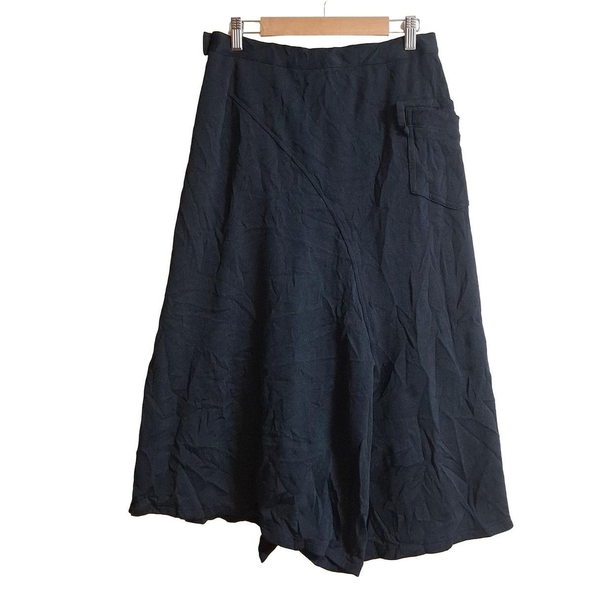 Y s ワイズ パンツ サイズ2 M レディース - 黒 クロップド 半端丈