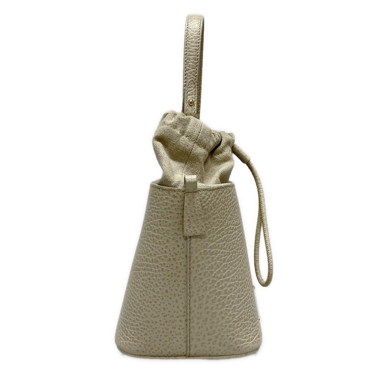 Maison Margiela メゾンマルジェラ ハンドバッグ 5AC バケットバッグ S61WG0035 ベージュ レザー