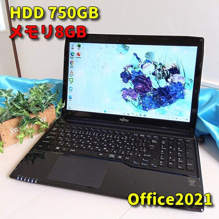Windows11 富士通ノートパソコン カメラ＆Office付きPC 79