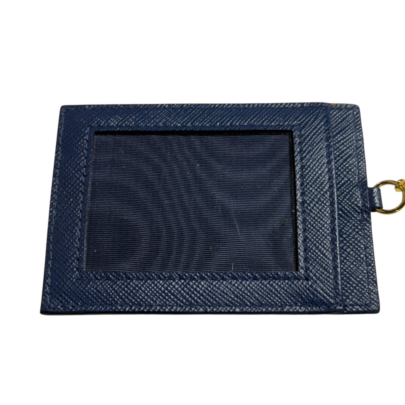 PRADA サフィアーノレザー 長財布 ネイビー パスケース付き PRADA（プラダ） 長財布 ラウンドファスナー レーシングカー