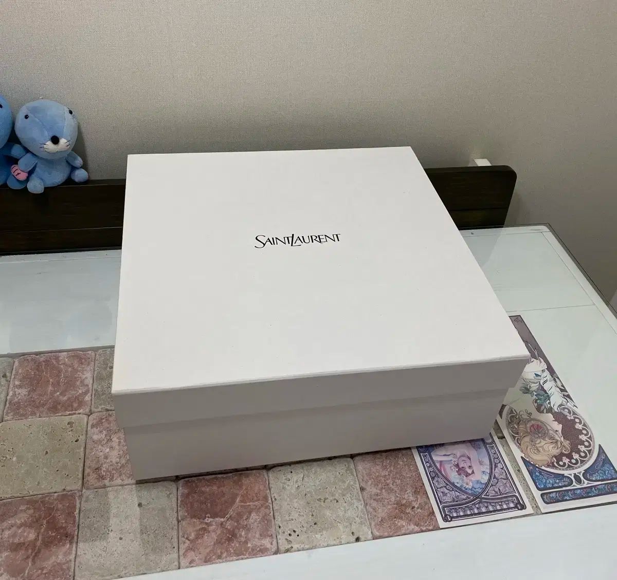 サンローラン バッグボックス 41.5 x 14 バインダー リフィル リボン お買い物バッグ