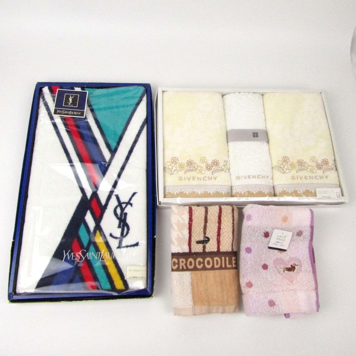 イヴ・サンローラン/ジバンシィ他 タオル 4点セット 未使用 ブランド