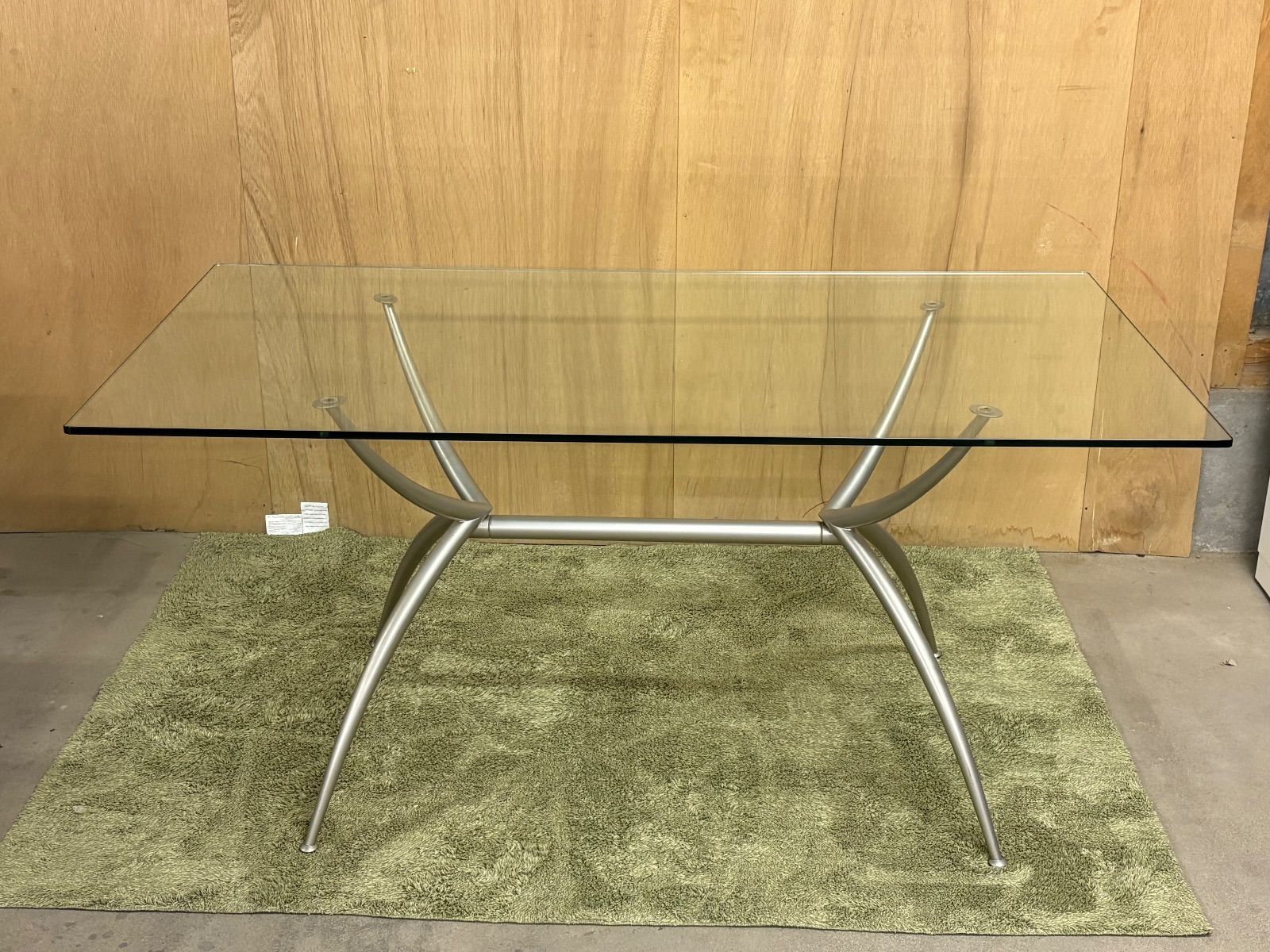 GL203 山口県下松市より ダイニングテーブル ガラステーブル カリガリス