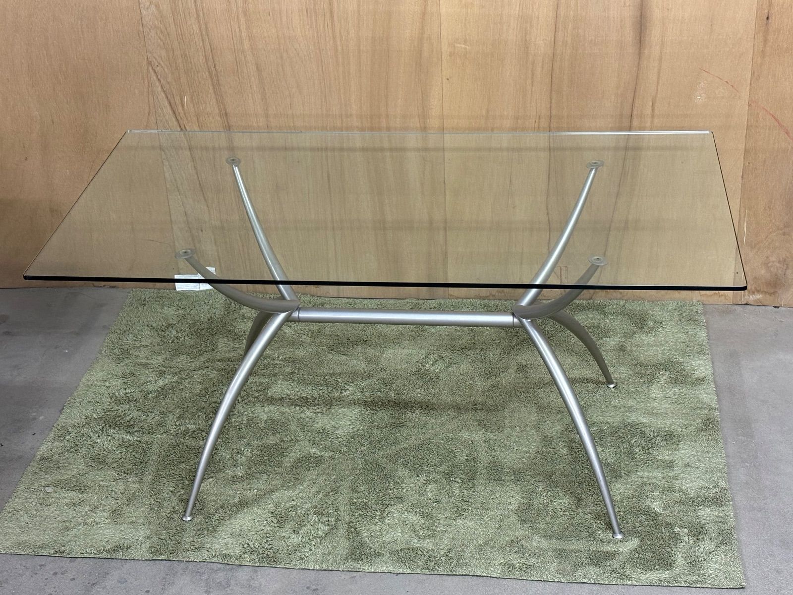 GL203 山口県下松市より ダイニングテーブル ガラステーブル カリガリス