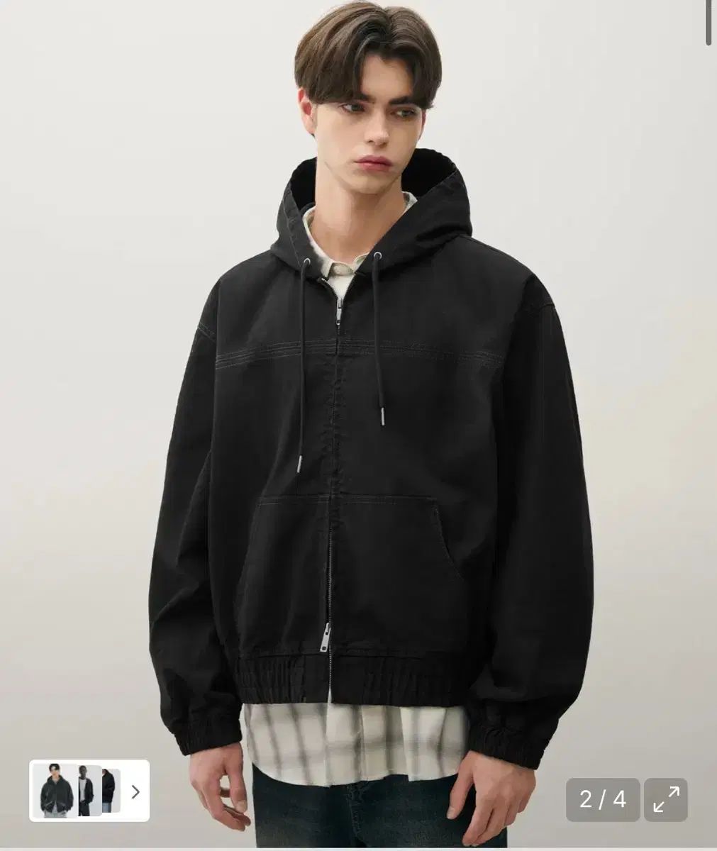 DRAW FIT ドローフィット ウォッシュド オーバデニム WHO ジップアップ