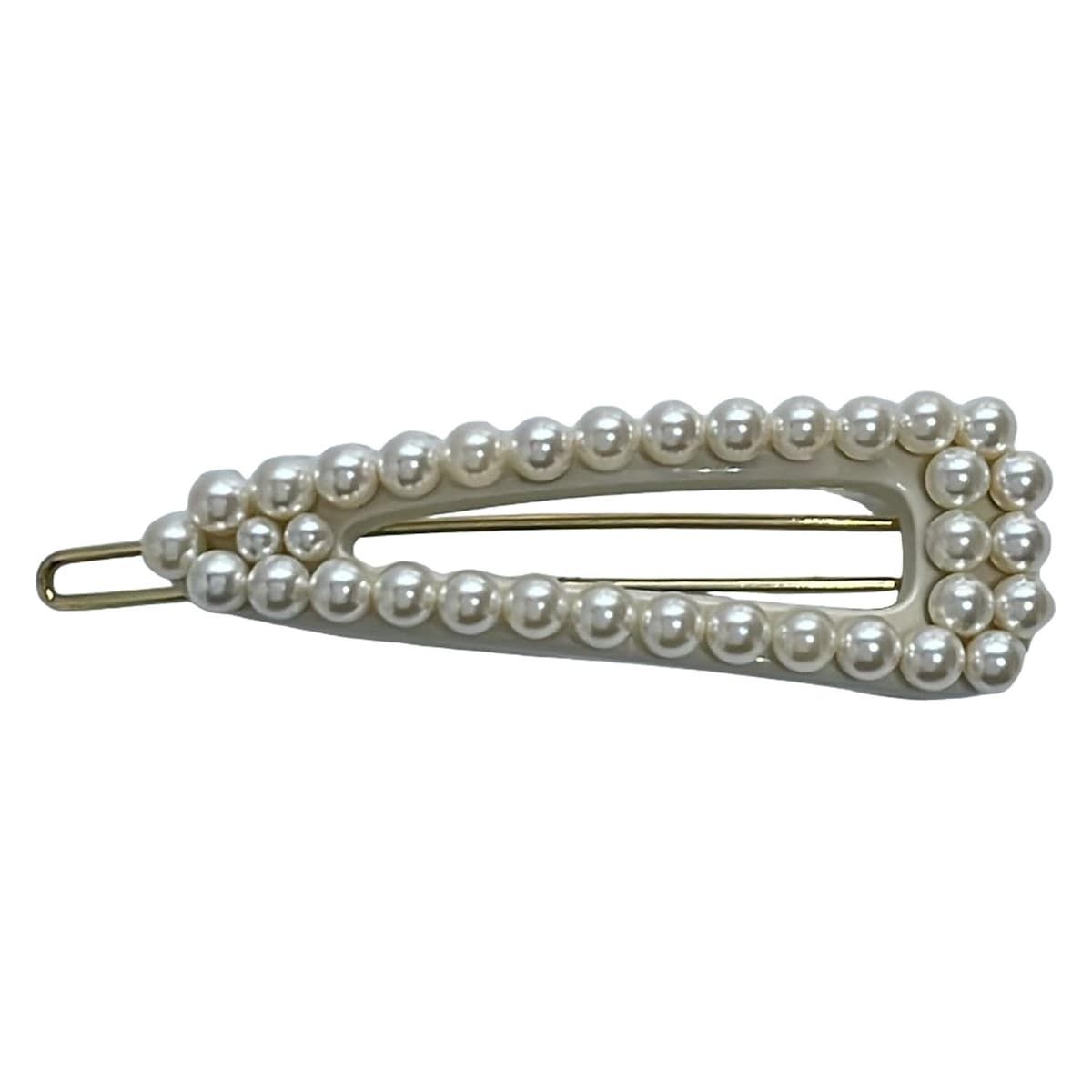 ALEXANDRE de PARIS アレクサンドル ドゥ パリ - アイボリー×ゴールド ヘアピン パール