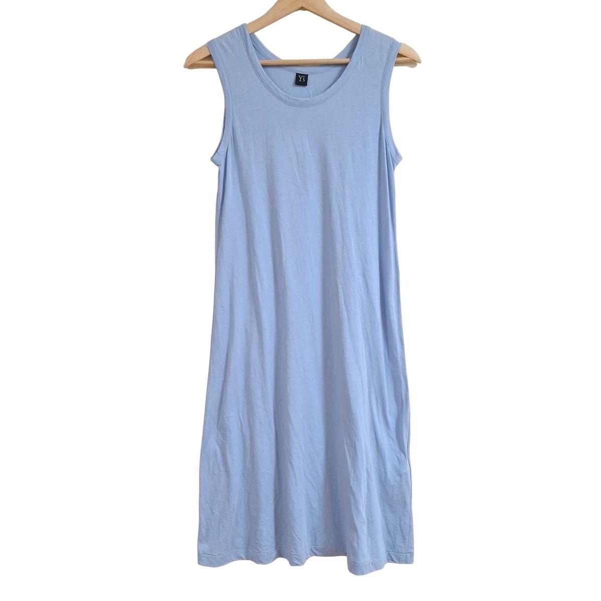 Y s ワイズ ワンピース サイズ2 M レディース - ライトブルー クルーネック ノースリーブ ロング