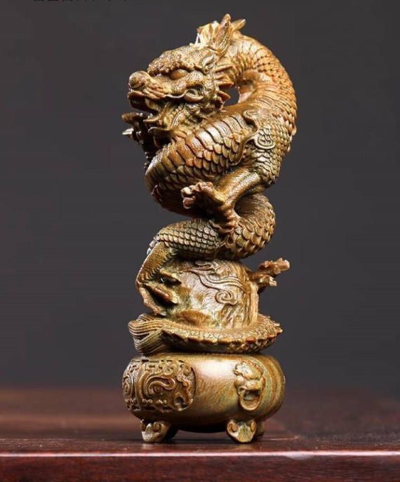 上品 木彫り 風水龍 昇運金龍 龍の置物檀木 天然木手作り 縁起物 玄関 お守り 金運アップ 置物 開運昇運 機運上昇 風水イ木彫り 風