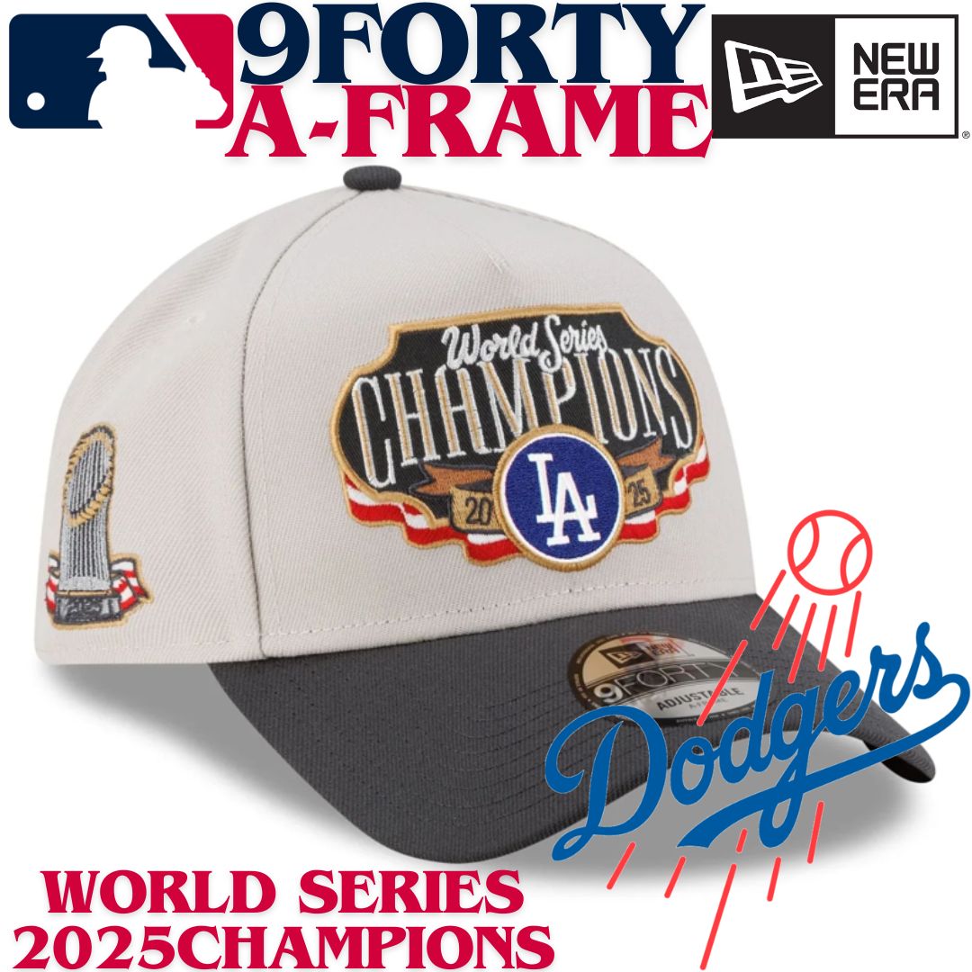 海外 納期約３〜４週間 ニューエラ ロサンゼルスドジャース 9FORTY A-Frame ワールドシリーズ2025チャンピオン記念モデル New Era Los Angeles Dodgers World Series 2025 Champions