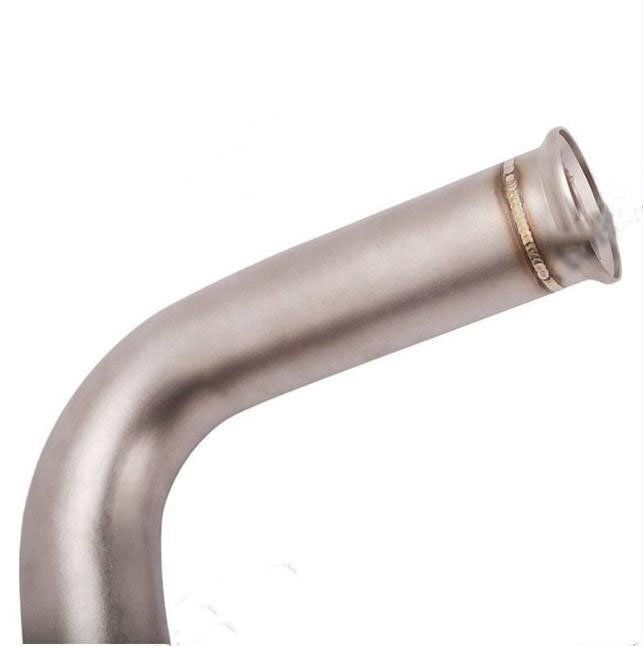 オートバイ排気コネクタチューブミッドミドルリンクパイプスリップ排気システム KTM 125 250 390 デューク RC390 2017 2018 2019 BRIGHTFACE_UK