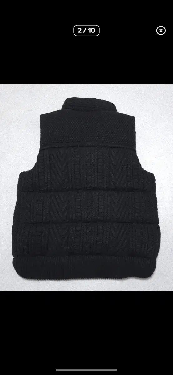 メゾンミハラヤスヒロ ケーブル ニット ダウンベスト