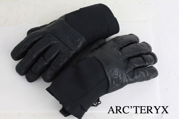 アークテリクス ゴアテックス レザーグローブ プリマロフト ARC TERYX 手袋 防寒 キャンプ アウトドア 黒 本革 オシャレ 雪 アメカジ スキー スノボー