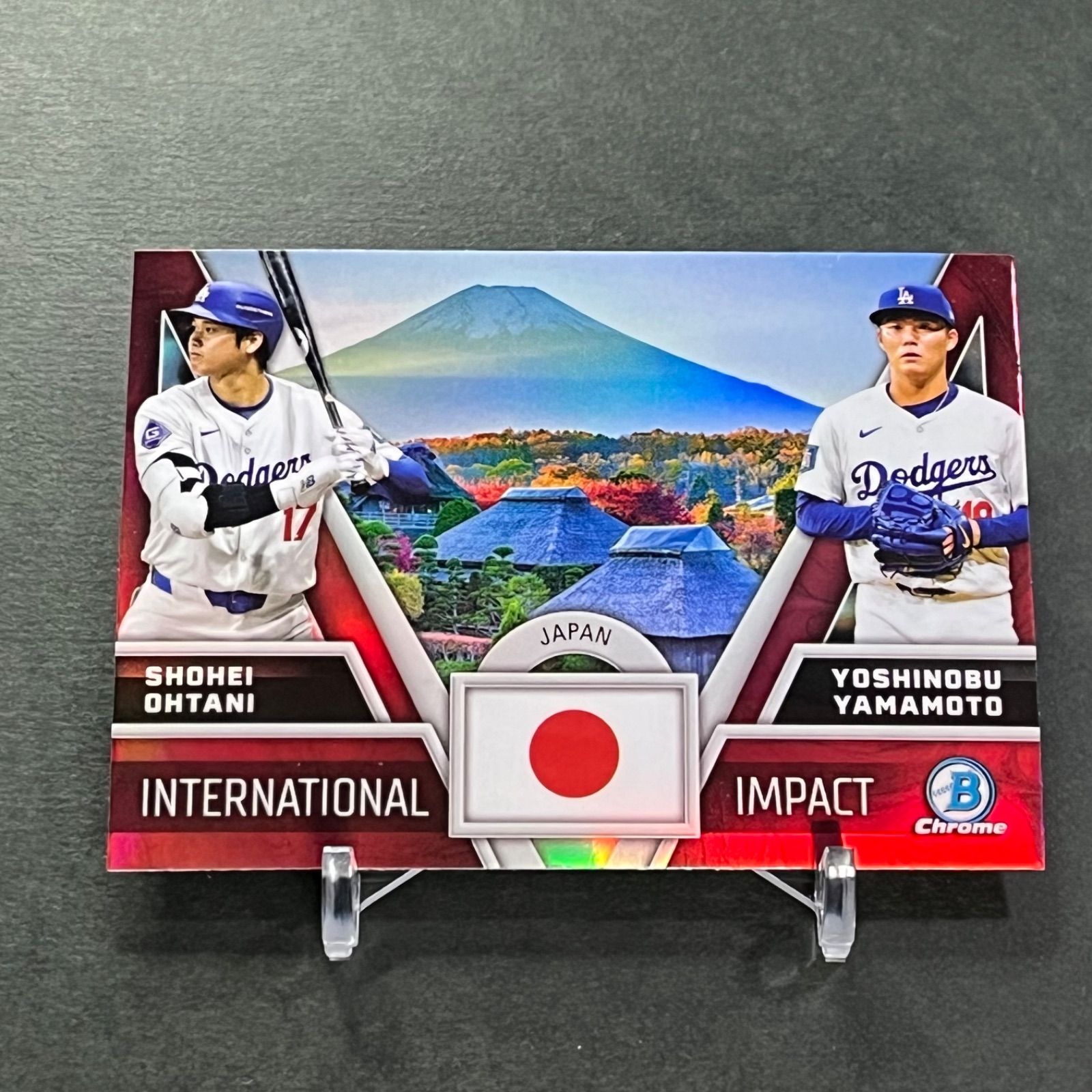 傷あり割引】大谷翔平&山本由伸 2024 Topps Bowman Chrome
