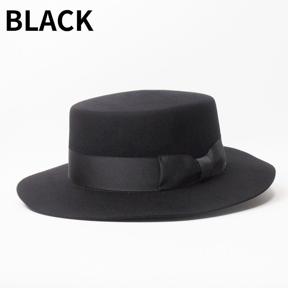 RUBEN ロングブリム フェルトウールハット