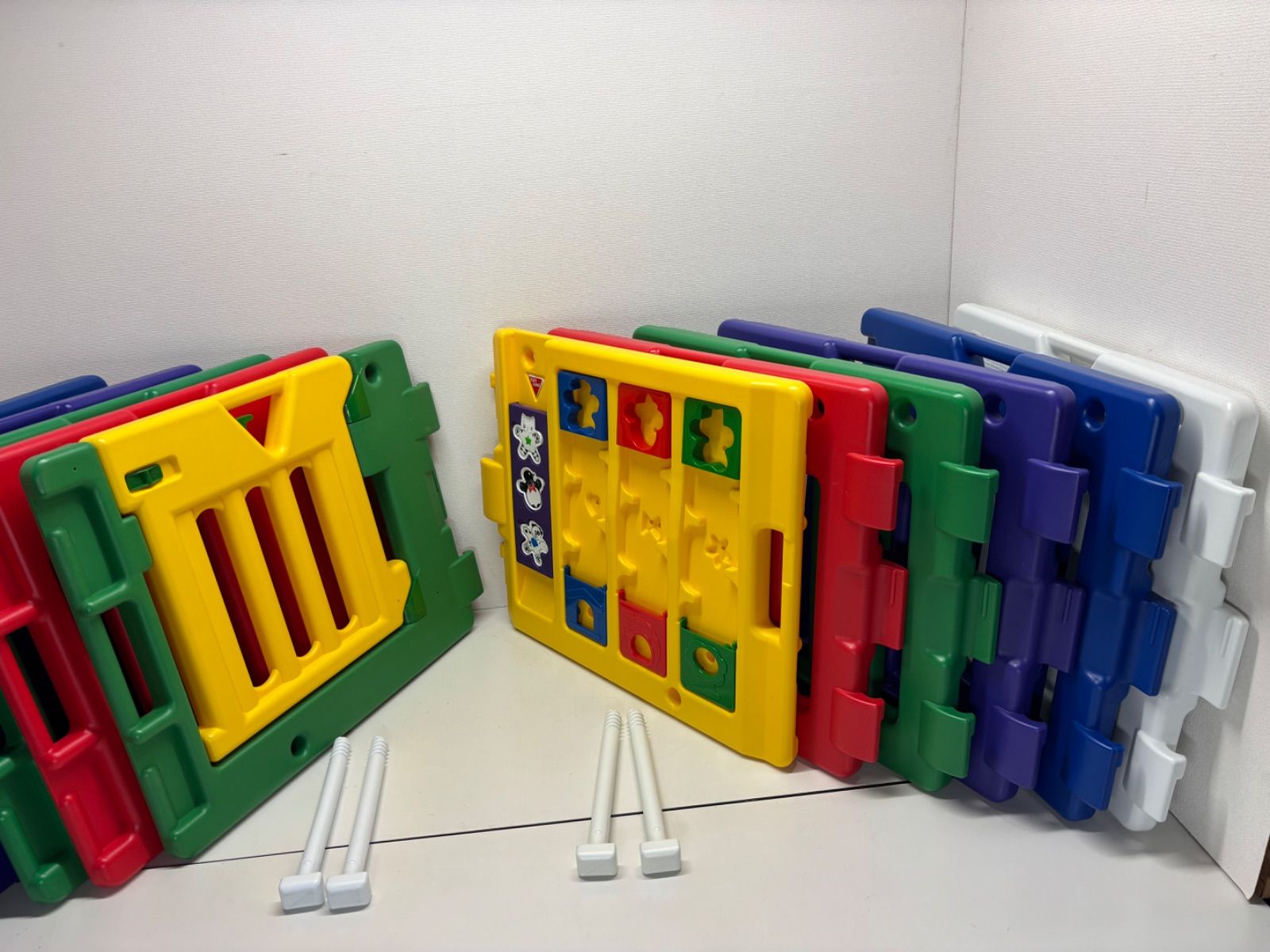 日本育児 ミュージカルキッズランド 12面式 6面式 計12面 ベビーサークル