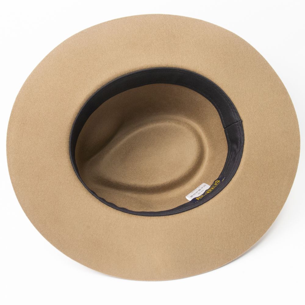 ロングブリム 中折れフェルトウールハット