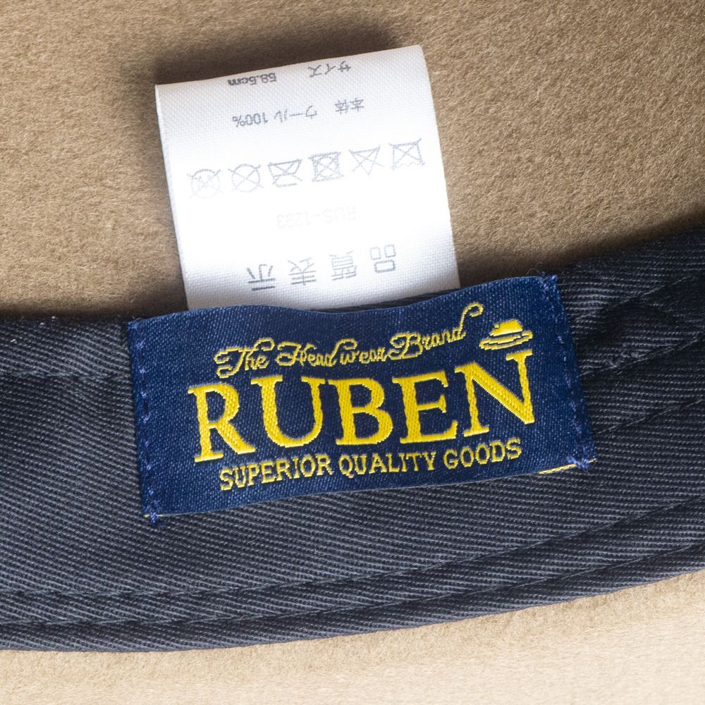 ロングブリム 中折れフェルトウールハット