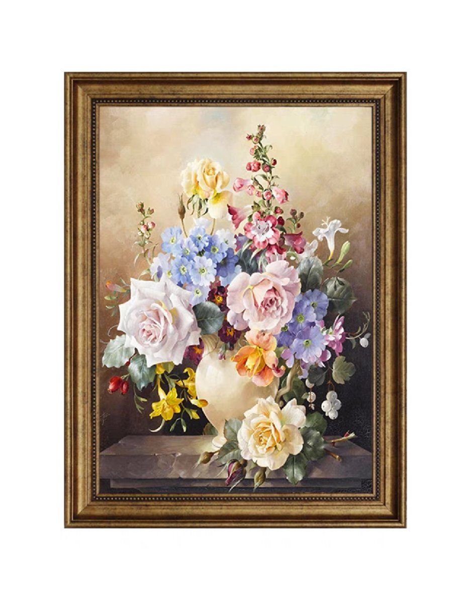 超 油絵 花 油彩 絵画55 40cm