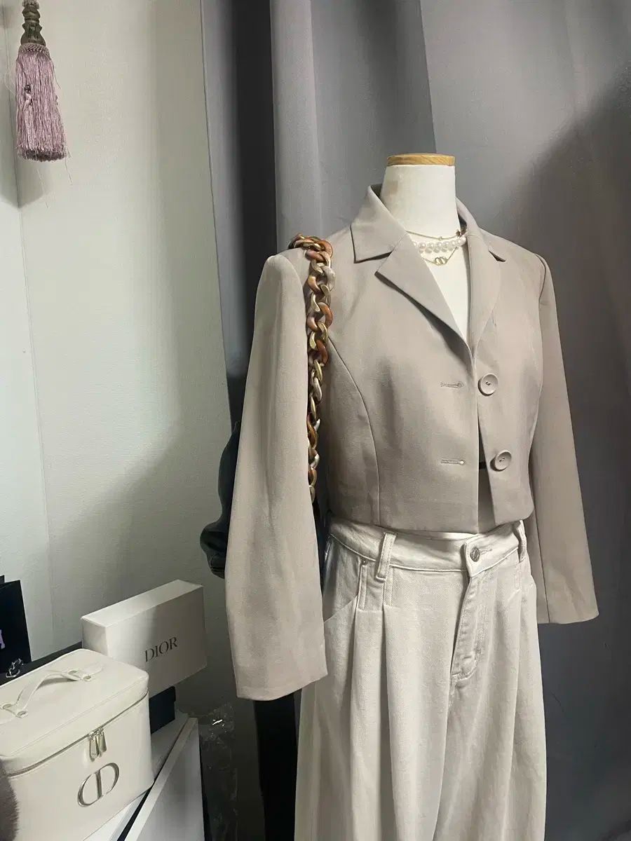 イッミシャ クロップドジャケット 44-55