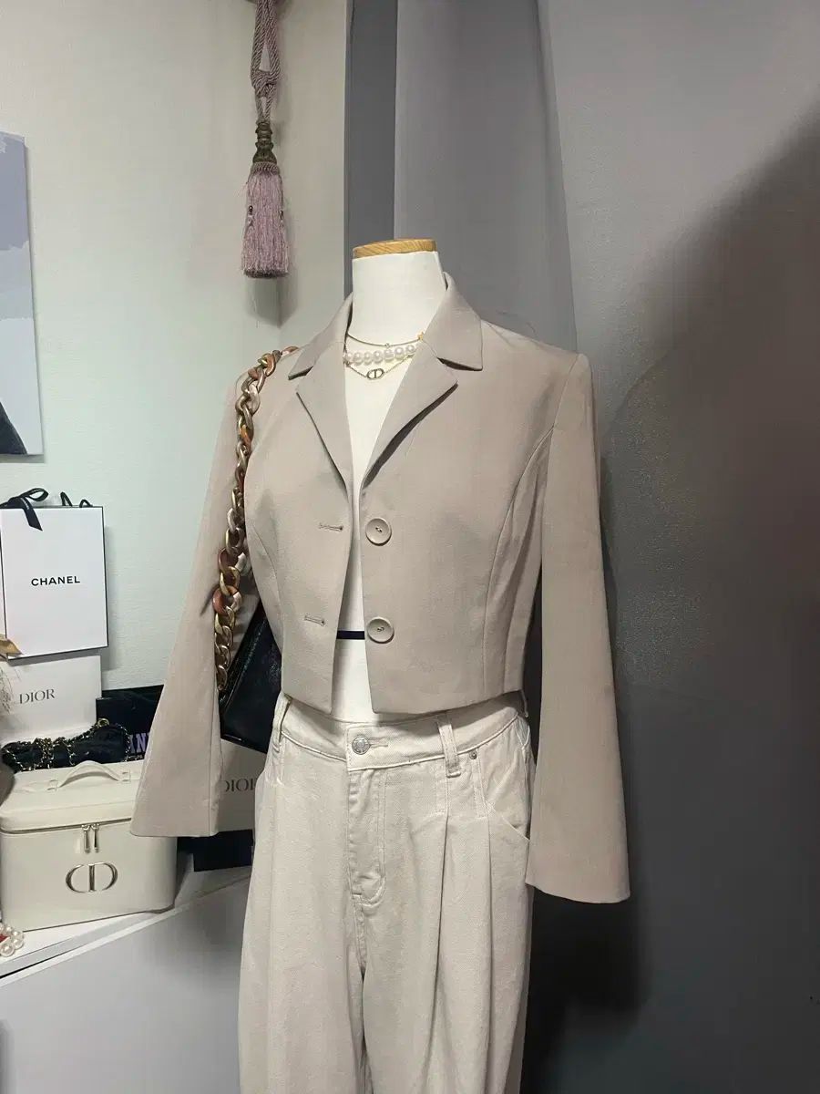 クロップドジャケット 44-55