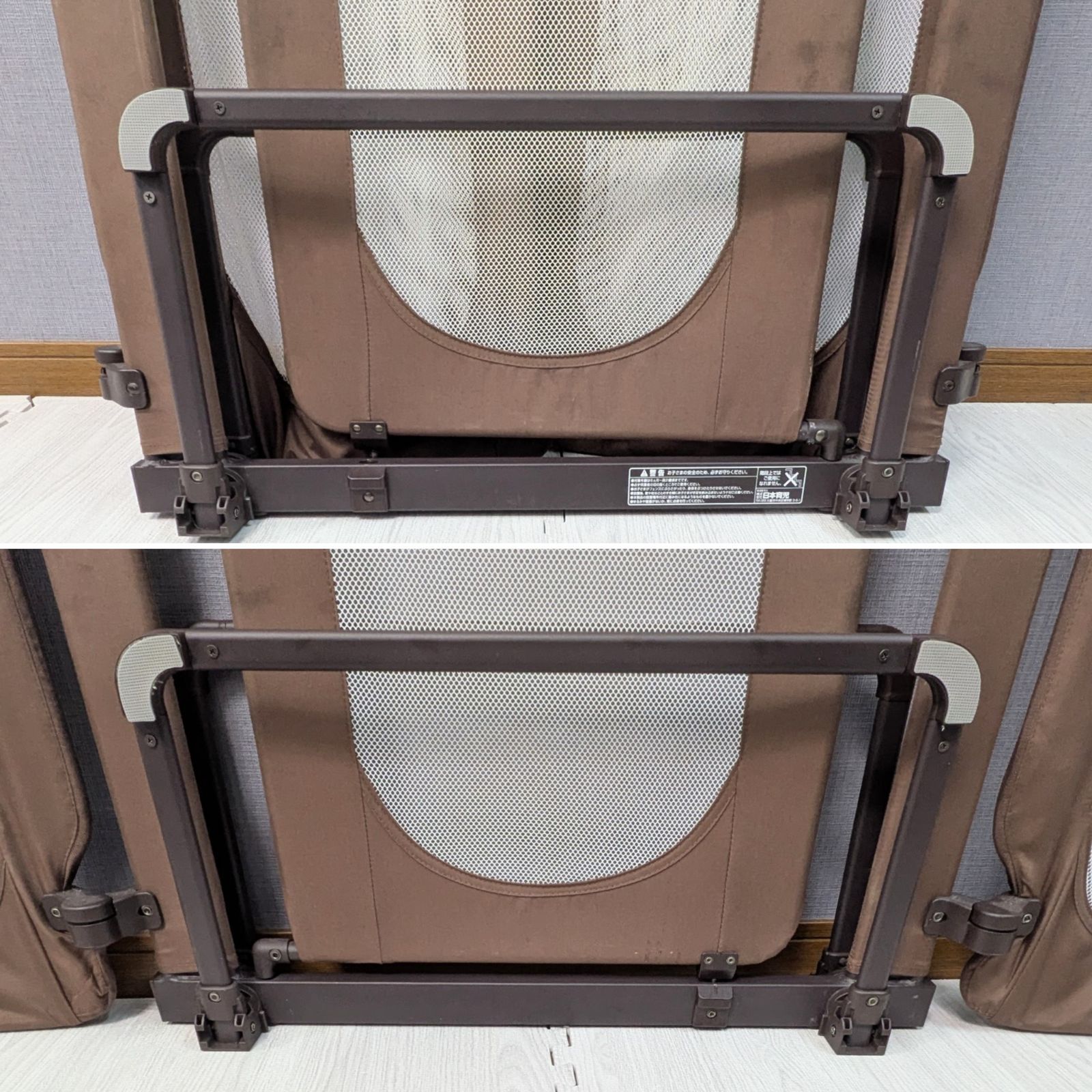  日本育児 おくトビラ Lサイズ ベビーゲート つみき ブラウン フェンス コーナークッション セーフティプレート ベビーゲート ベビー用セーフティグッズ