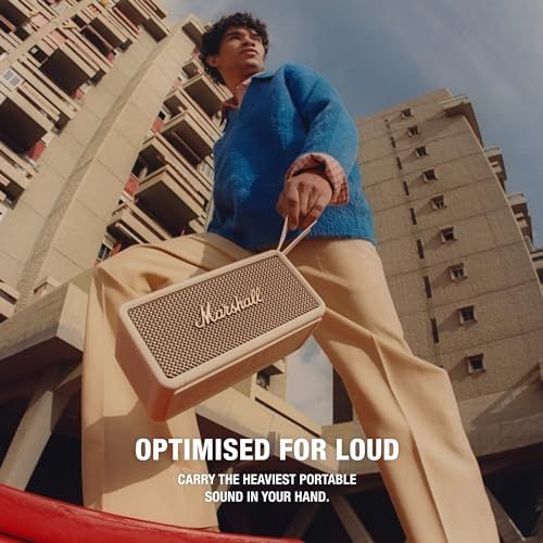 Marshall Middleton ワイヤレスポータブルスピーカー クリーム IP67 20時間再生