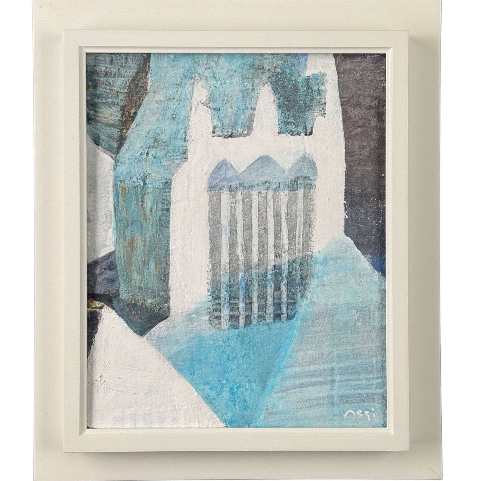 根木悟 night and day アクリル F3号 上野の森美術館大賞 二科展パリ賞受賞