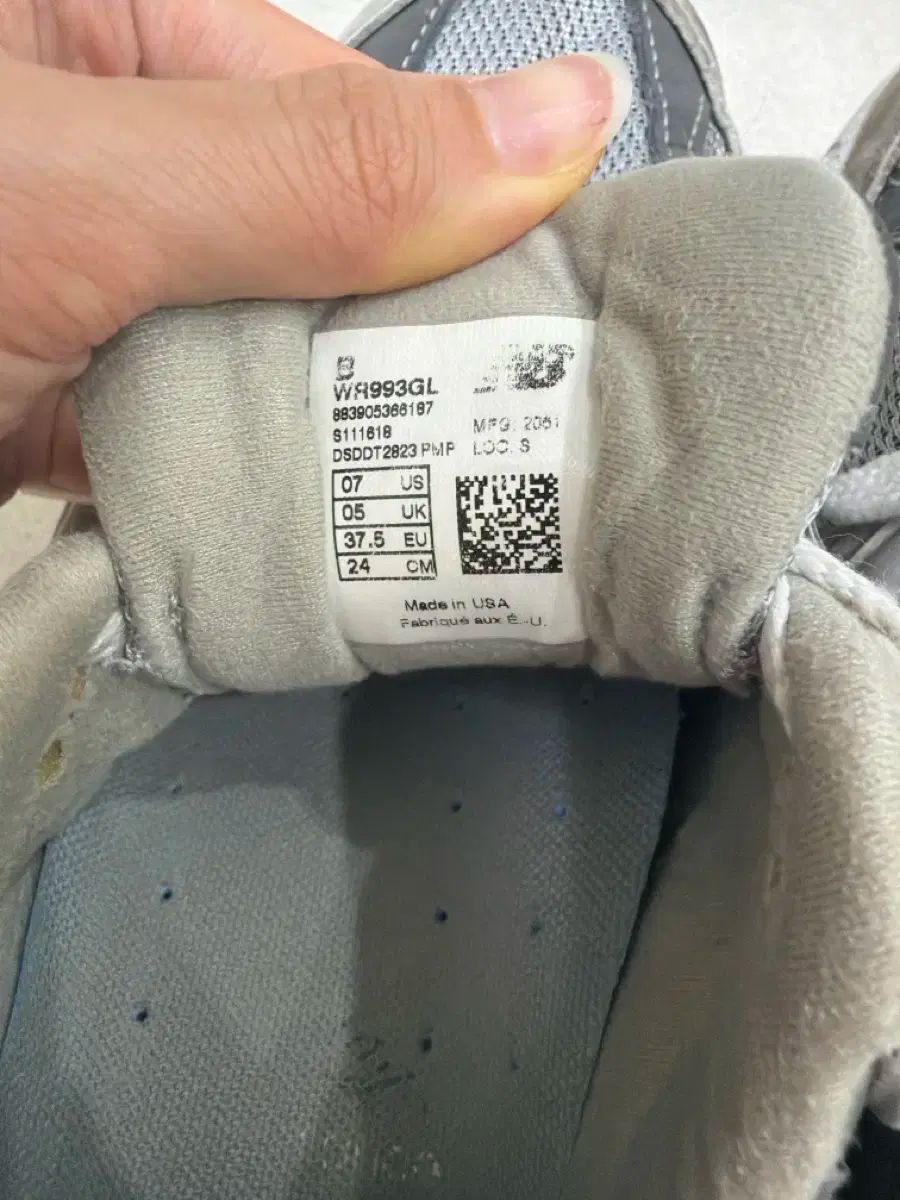  ニュー ンス 993 グレー Made in USA 240 スニーカー 靴