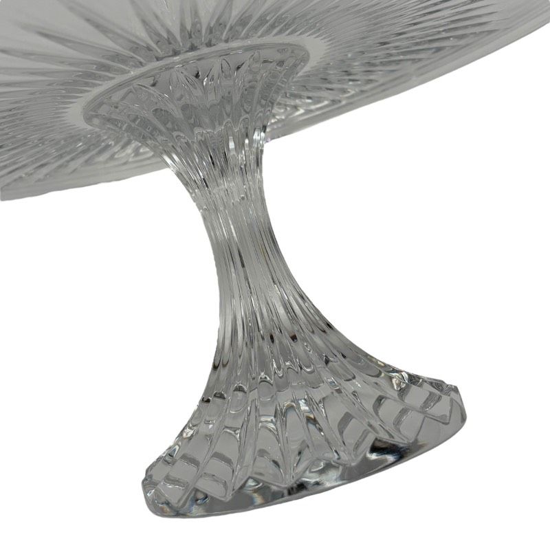  Baccarat バカラ ケーキスタンド コンポート クリスタル ガラス 刻印あり 年代品 箱あり ディスプレイ 食器 インテリア フランス製 プレート モデル ケーキスタンド 食器