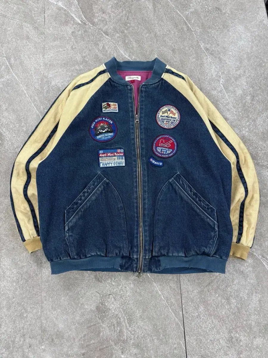 Amaiyuutsu デニム パッチワーク ジャケット