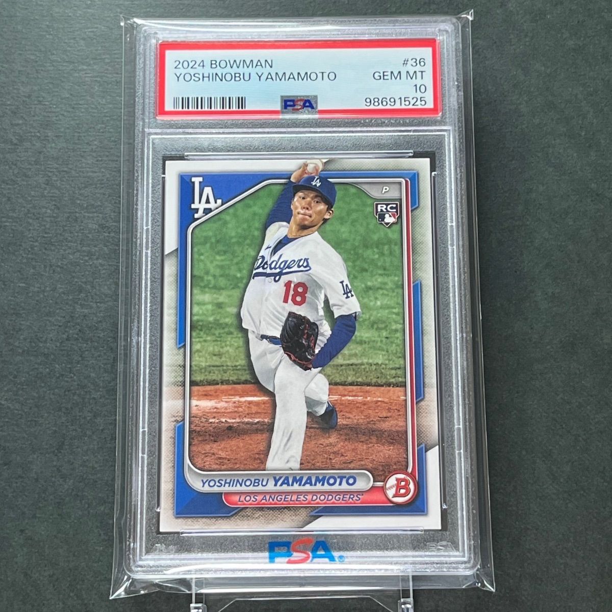 PSA10】PSA専用袋入! 2024 Topps Bowman 山本由伸ベースカード PSA10】PSA専用袋入! 2024 Topps Bowman 山本由伸ベースカード