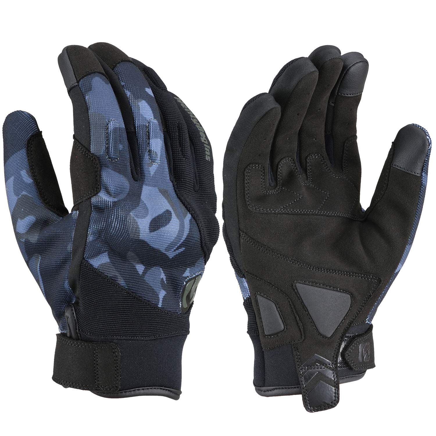 デイトナ Daytona バイク グローブ 春夏秋冬 ハードプロテクター スマホ対応 ストレッチプロテクトグローブ HBG-052 カモ Lサイズ 15902