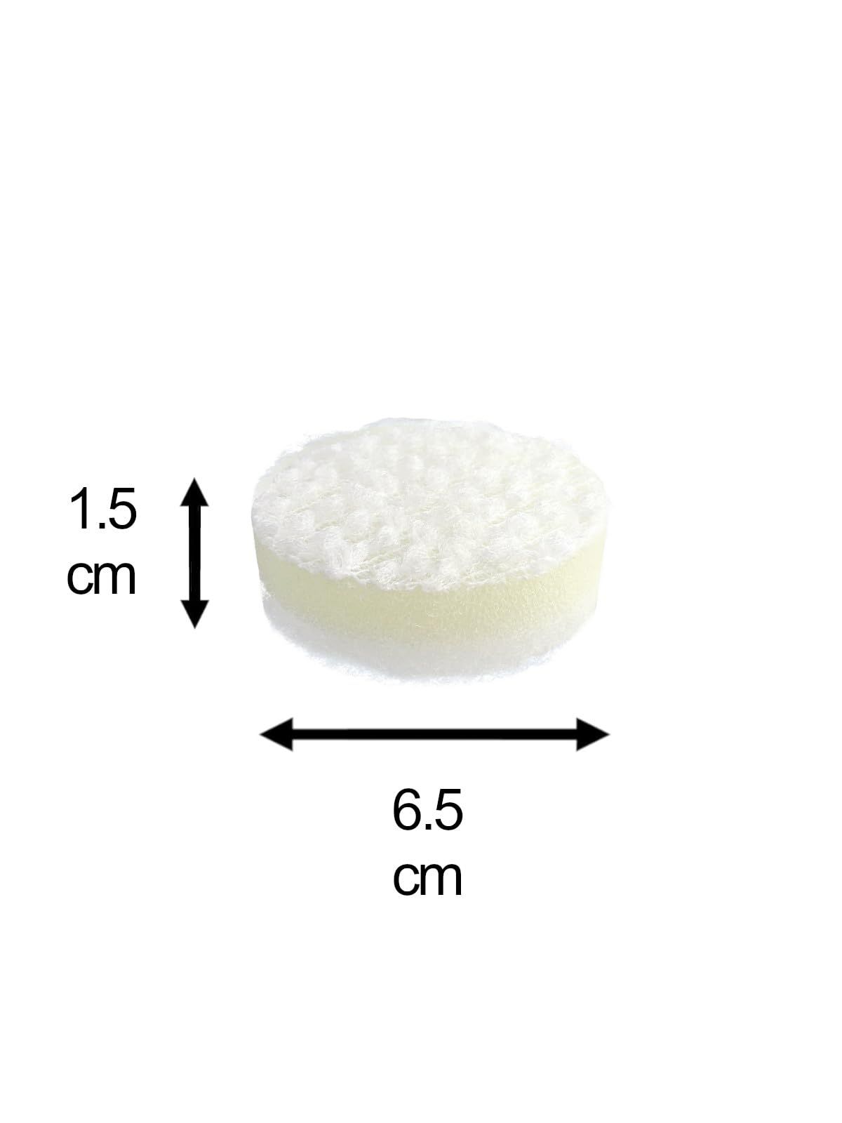 まめいた 洗面台洗い スポンジ スペア 縦6.5×横6.5 ホワイト たわし 交換用 掃除 洗う 磨く 汚れ 簡単 AZ-133