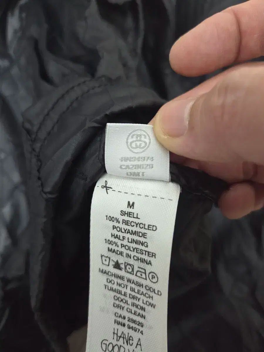 STU ビーチ シェル リンクル ナイロン ブラック M KANDAIZUMI_COM