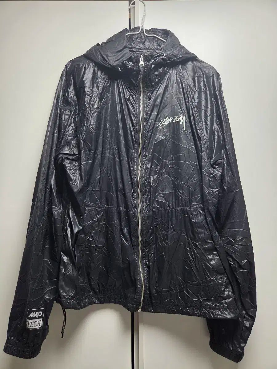 STU ビーチ シェル リンクル ナイロン ブラック M