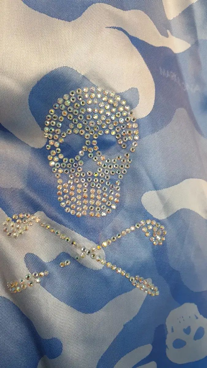 MARK - LONA マークアンドロナ ブルー カモフラ スカル アウター L LLC-HASEGAWATOSO_COM