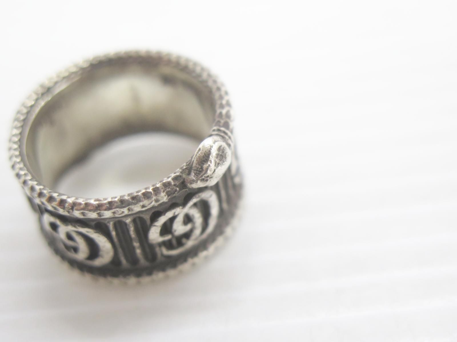 新品 GUCCI グッチ ダブルG シルバー リング 指輪 19号 577201 新品 GUCCI グッチ ダブルG シルバー リング 指輪 19号 577201