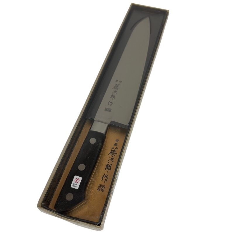 【未開封】藤次郎 Tojiro 牛刀 240mm F-809 口金付 本職用包丁 日本製 燕三条製 ステンレス 三層鋼 プロ仕様 シェフナイフ パッケージ傷みあり 高級包丁
