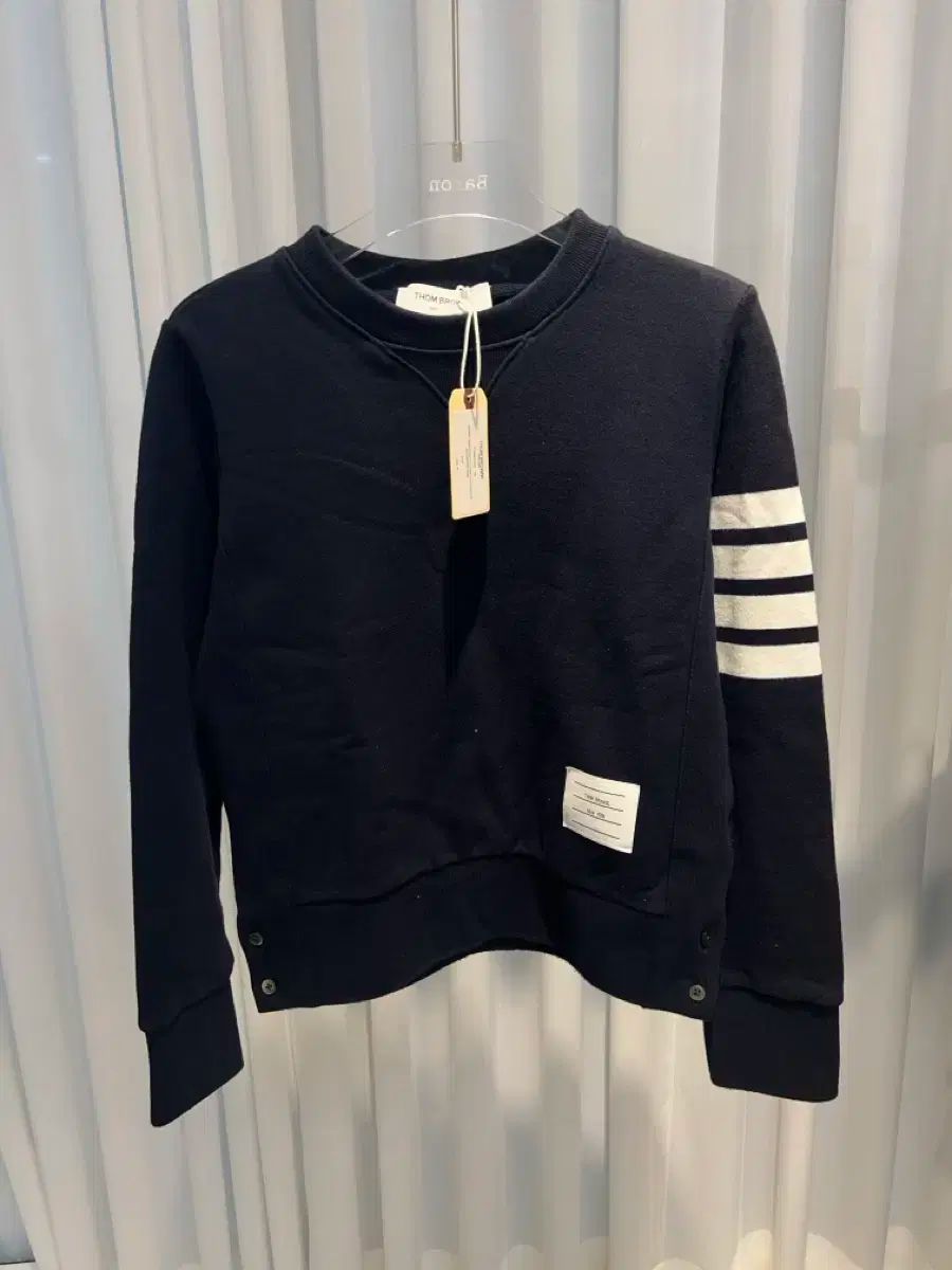42 トム ブラウン 四本サイドライン スウェット レディース ネイビー