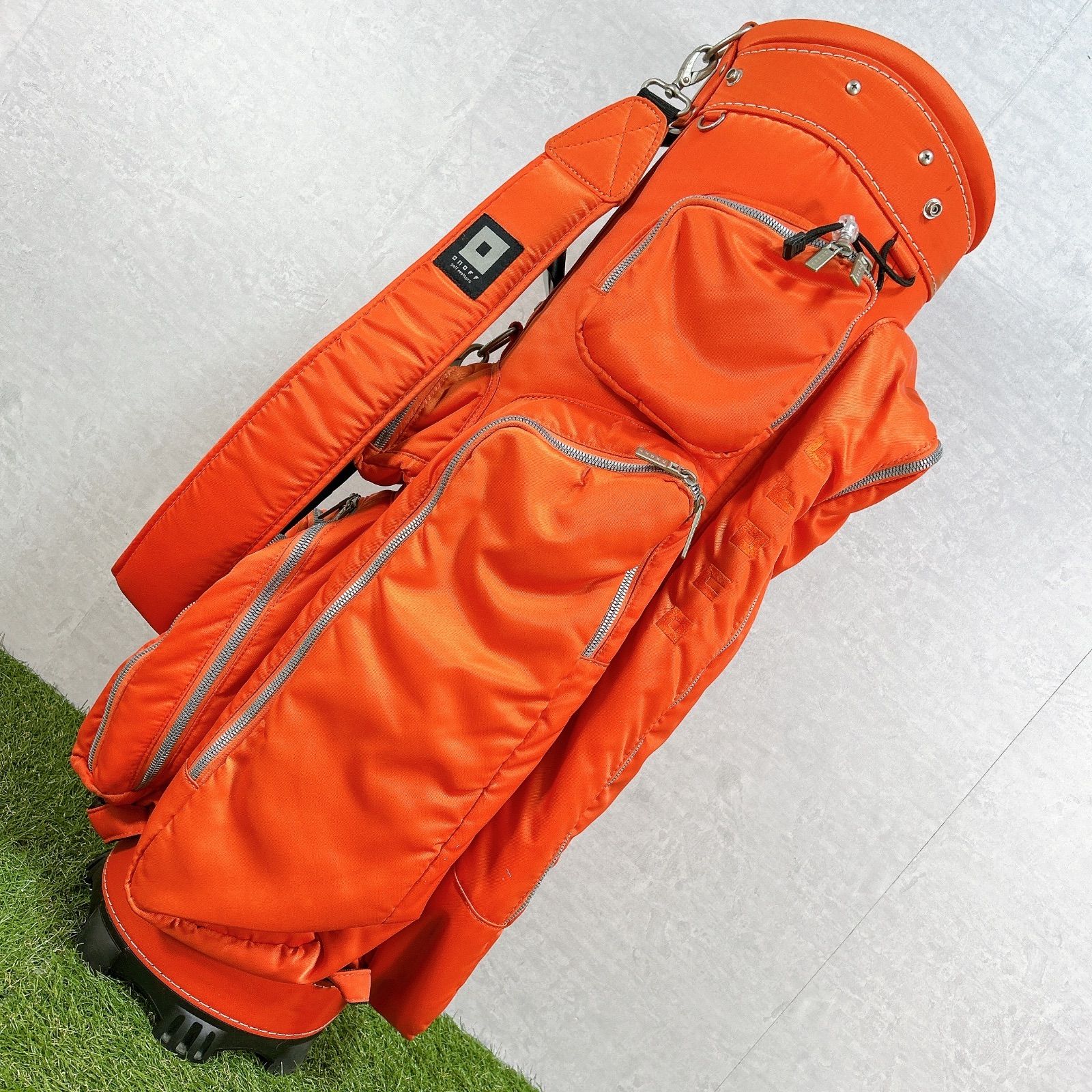 ONOFF オノフ キャディバッグ レディース オレンジ ナイロン