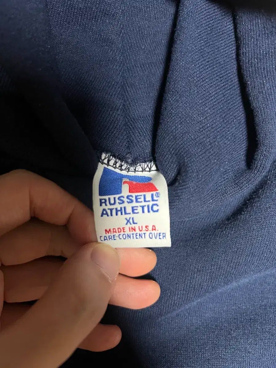 90s ラッセル ヴィンテージ ネイビー フーディ Tシャツ USA